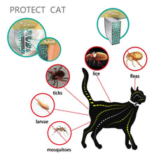 Load image into Gallery viewer, Dewel Summer Anti-insect Cat Dog Collar Anti Flea Mosquitoes Ticks Waterproof Cat Flea Collar for Pet 8 Months Protection