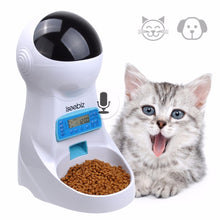 Load image into Gallery viewer, 3L Automatic Pet Food Feeder With Voice Recording Pets food Bowl For Medium Small Dog Cat LCD Screen Dispensers 4 times One Day